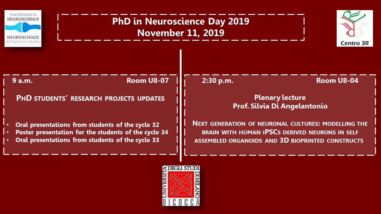 Giornata del Dottorato in Neuroscienze 2019