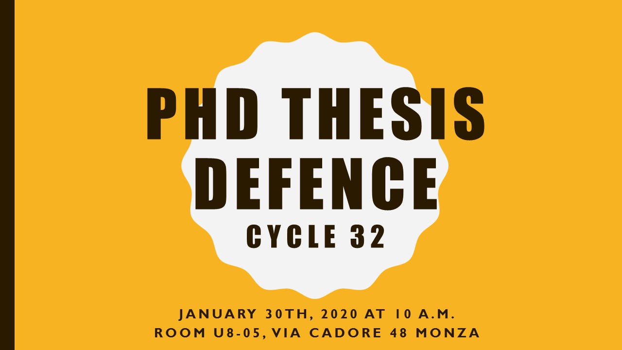 PhD thesis defence - cycle 32