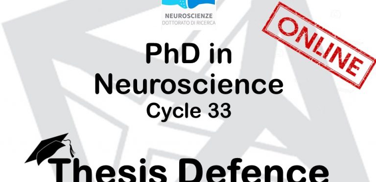 PhD Thesis defence – cycle 33